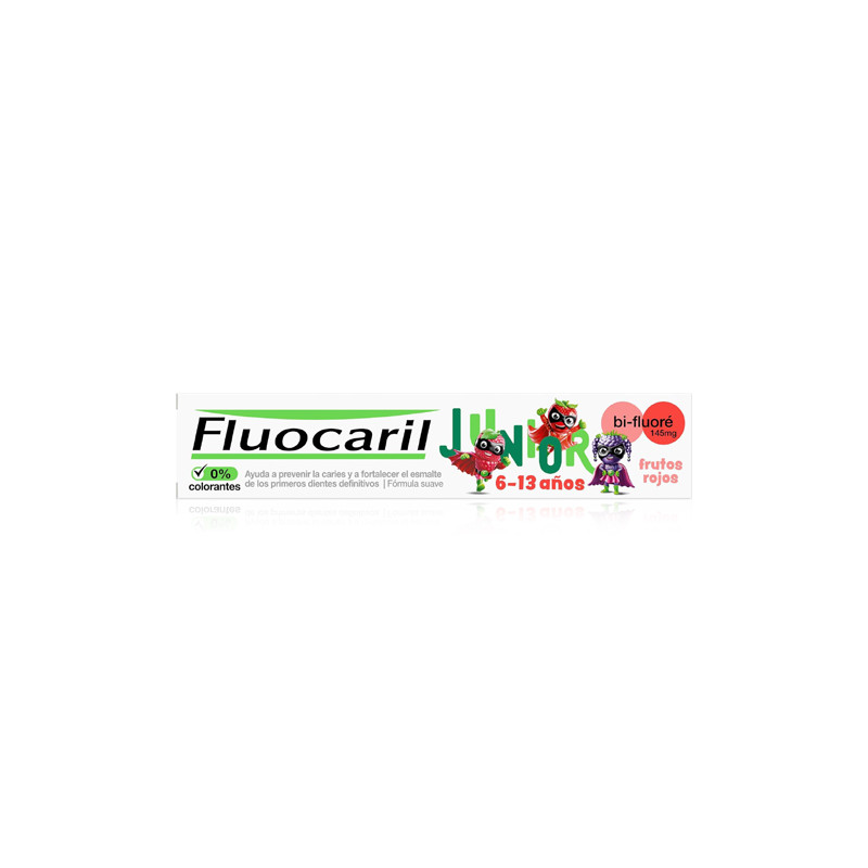 Fluocaril Junior 6-12 Años Gel Sabor Frutos Rojos 75ml