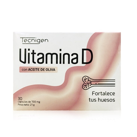 Tecnigen Vitamina D con Aceite Oliva 30 Capsulas