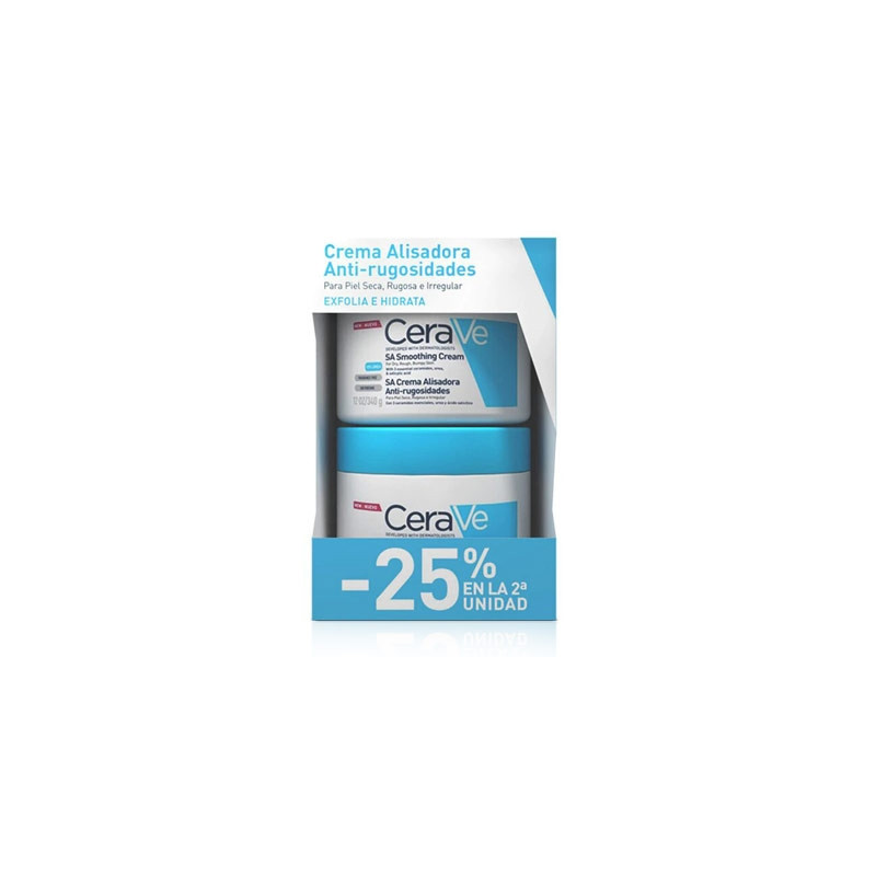 Cerave SA Crema Alisadora Anti-Rugosidades Duplo 2x340gr