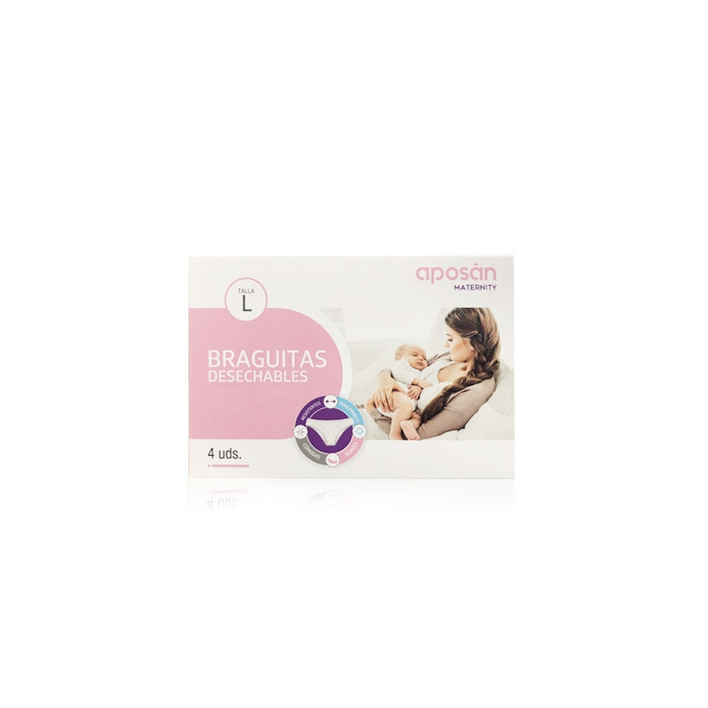 Aposan Maternity Braguitas Desechables Talla L 4 Uds