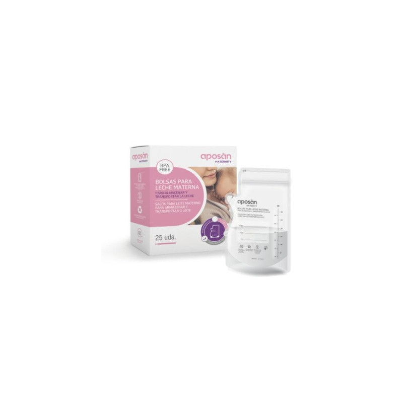 Aposan Maternity Bolsas Leche Materna 25 Uds