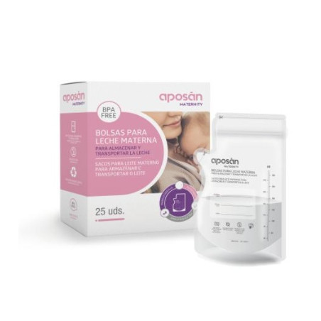 Aposan Maternity Bolsas Leche Materna 25 Uds