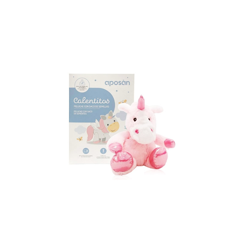 Aposan Calentitos Peluche Unicornio con Saco de Semillas