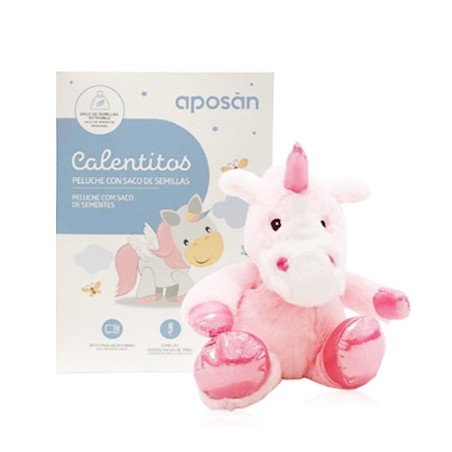 Aposan Calentitos Peluche Unicornio con Saco de Semillas