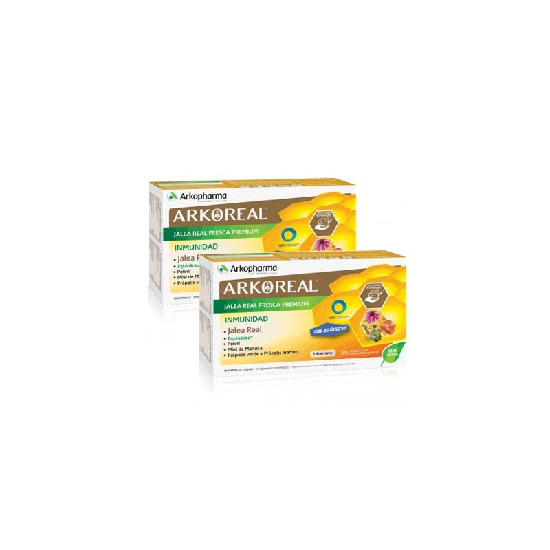 Arkoreal Jalea Real Fresca Premium Inmunidad Duplo 2x20 Ampollas