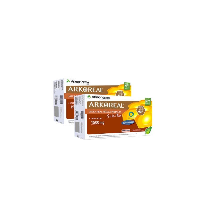 Arkoreal Jalea Real Fresca 1500mg Forte Plus Duplo 2x20 Ampollas