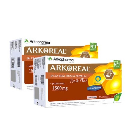 Arkoreal Jalea Real Fresca 1500mg Forte Plus Duplo 2x20 Ampollas