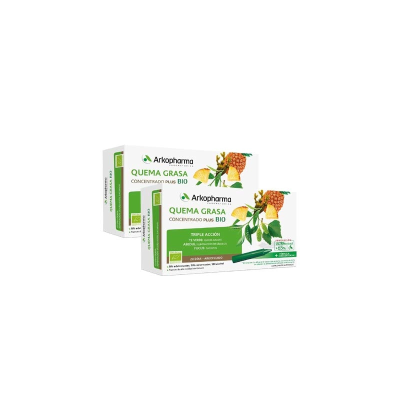 Arkofluido Quemagrasa Concentrado Plus Bio Duplo 2x20 Ampollas