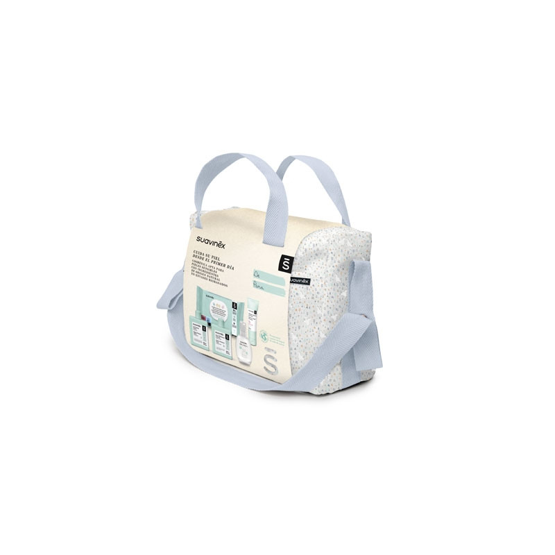 Suavinex Bolso Cosmetica Bebe Azul 5 Productos