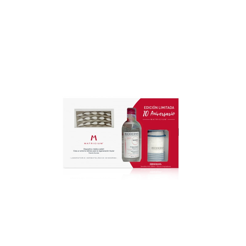 Bioderma Matricium Esteril 1mlx30Uds + Sensibio H2O 250ml +Discos