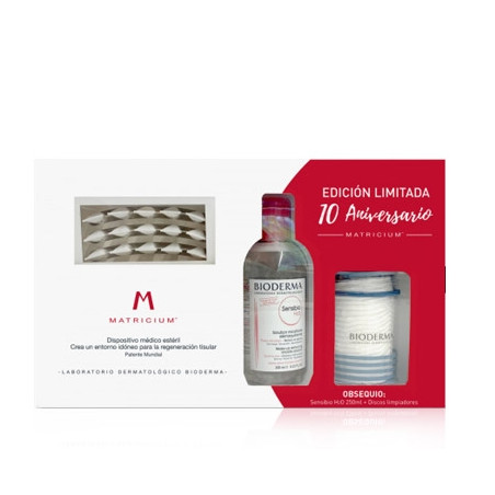 Bioderma Matricium Esteril 1mlx30Uds + Sensibio H2O 250ml +Discos