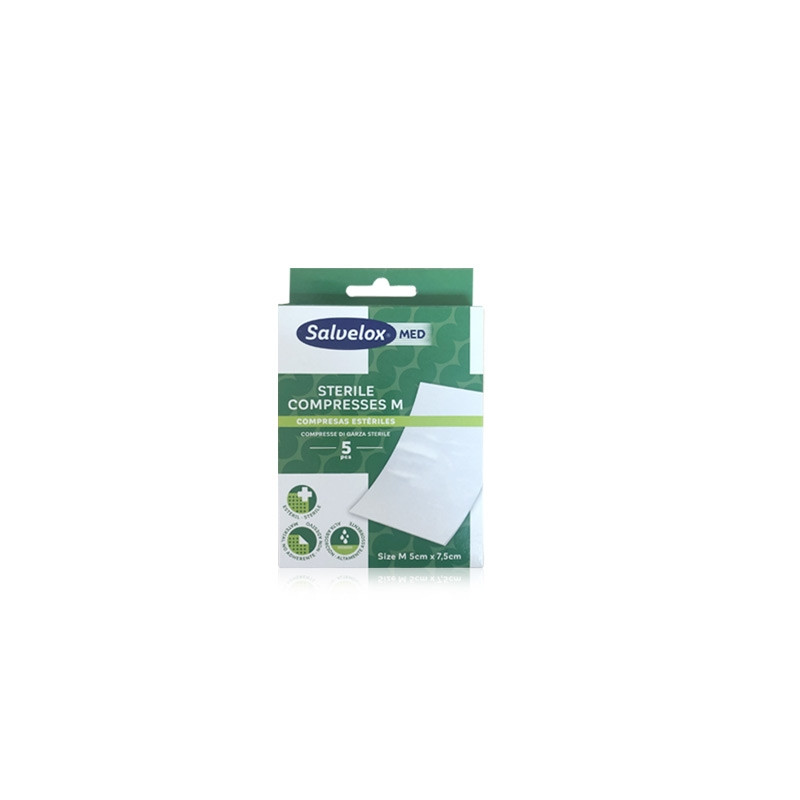 Salvelox Med Compresas Esteriles Tamaño M  5x7,5cm 5 Uds