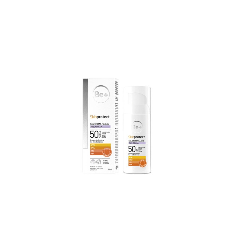 Be+ Skin Protect Gel-Crema Facial Spf50+ Piel Grasa 50ml