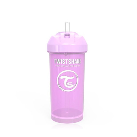 Twistshake Vaso con Pajita Antigoteo Lila 360ml