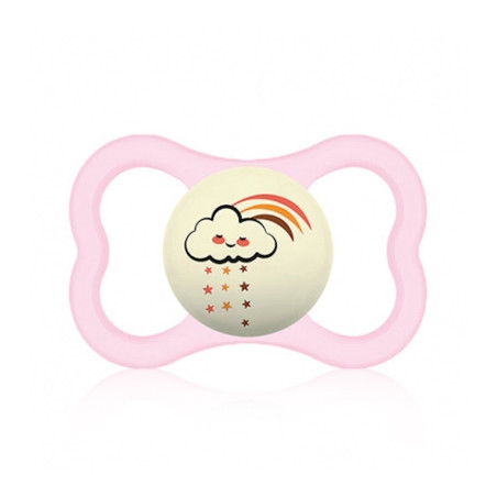 MAM Supreme Night Chupete Silicona Nocturno Rosa 6m+ 1Ud