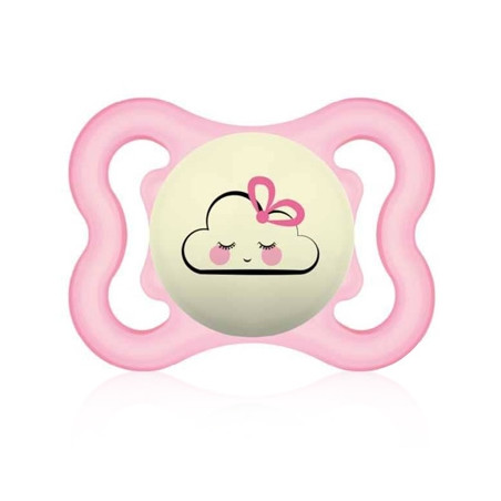 MAM Supreme Night Chupete Silicona Nocturno Rosa 2-6m+ 1Ud