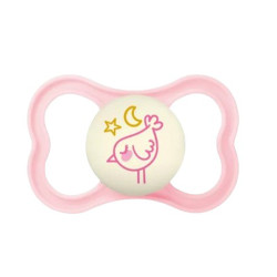 MAM Supreme Night Chupete Silicona Nocturno Rosa 16m+ 1Ud