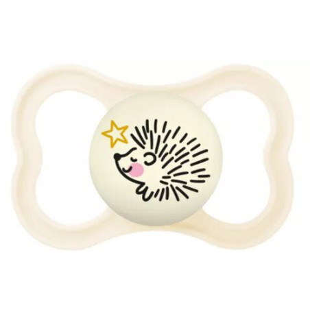 MAM Supreme Night Chupete Silicona Nocturno Blanco 16m+ 1Ud
