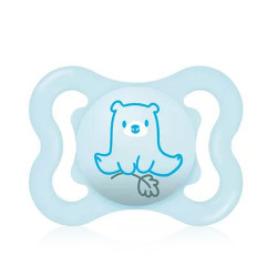 Mam Supreme Chupete Silicona Azul Oso 2-6m 1 Ud
