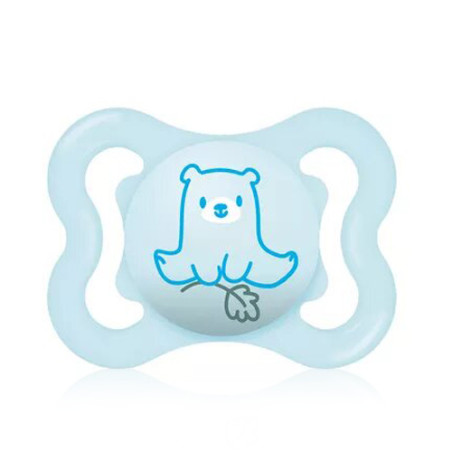 Mam Supreme Chupete Silicona Azul Oso 2-6m 1 Ud