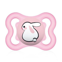MAM Supreme Chupete Silicona Rosa 2-6m+ 1Ud
