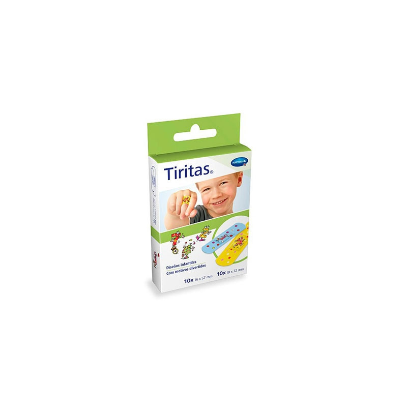 Hartmann Tiritas Infantiles Plastico Colores 2 Tamaños 20 Uds