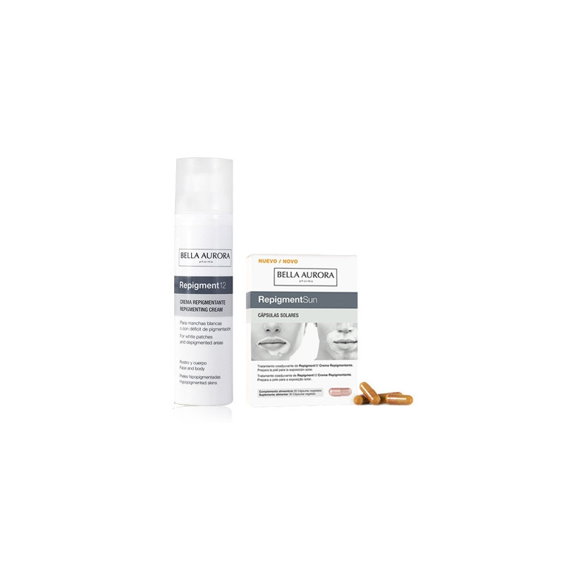 Bella Aurora Repigment12 Crema 75ml + Repigmentsun 30 Caps