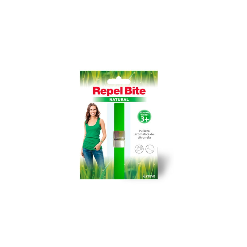 Repel Bite Natural Pulsera de Citronela Verde