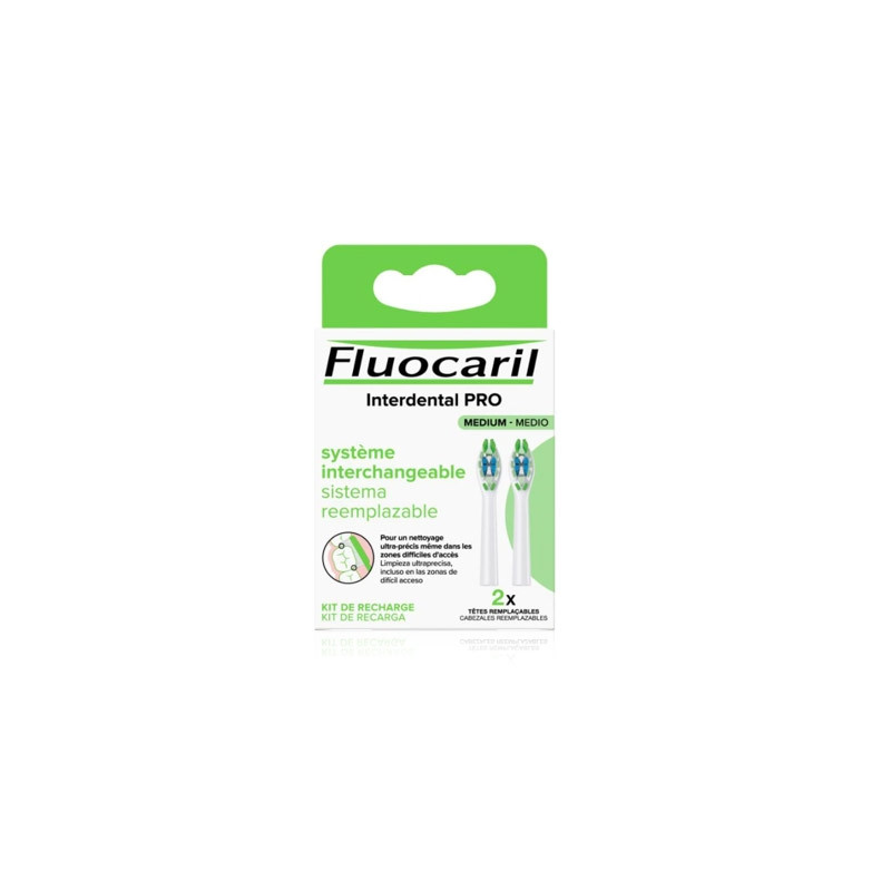 Fluocaril Interdental Pro Recambio Cepillo Medio 2 Uds