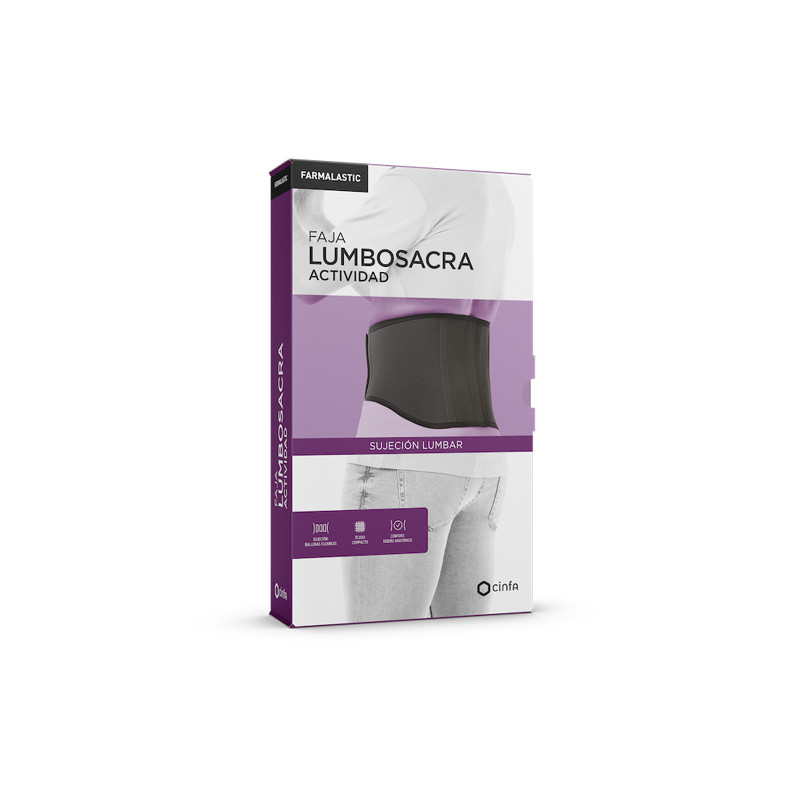Farmalastic Faja Lumbosacra Actividad Negro T/M