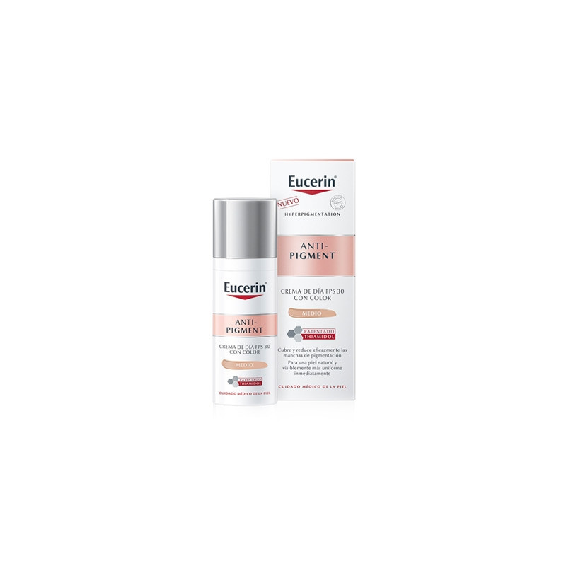 Eucerin Anti-Pigment Skin Crema Dia Color Spf30 Tono Medio 50ml