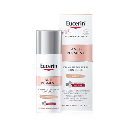 Eucerin Anti-Pigment Skin Crema Dia Color Spf30 Tono Medio 50ml