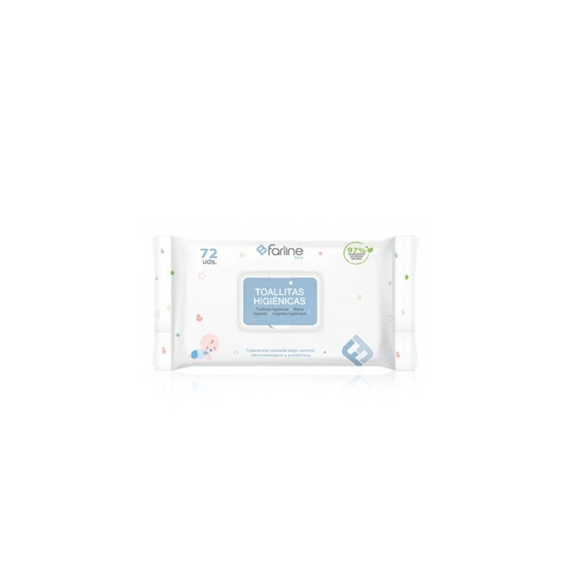 Farline Bebe Toallitas Higienicas con Tapa 72 Uds