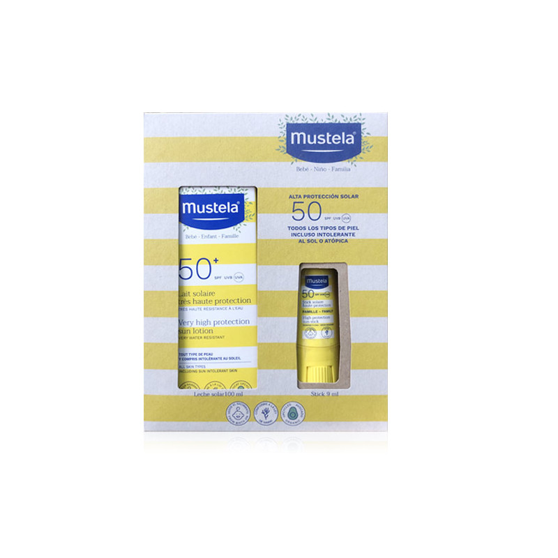 Mustela Leche Solar Spf50+ 100ml + Stick Spf50 9ml