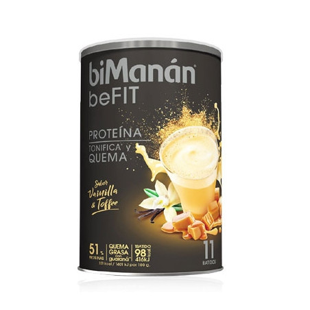 Bimanan Befit Batido Proteina Sabor Vainilla y Toffee 330g