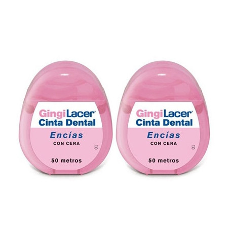 Lacer Gingilacer Cinta Dental Encias con Cera Duplo 2x50 Metros