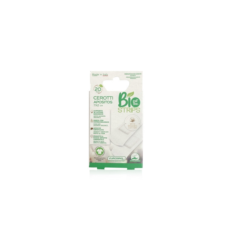 Eurosirel Bio Strips Cotton Apositos Algodon 7x2cm 20 Uds