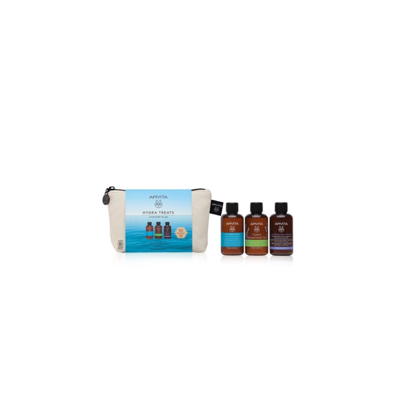 Apivita Hydra Treats Champu 75ml + Gel Baño 75ml + Espuma 75ml