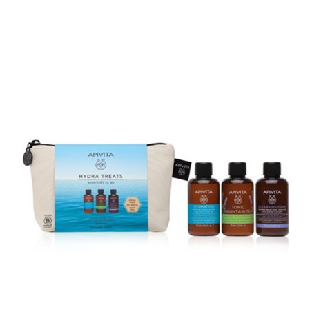 Apivita Hydra Treats Champu 75ml + Gel Baño 75ml + Espuma 75ml