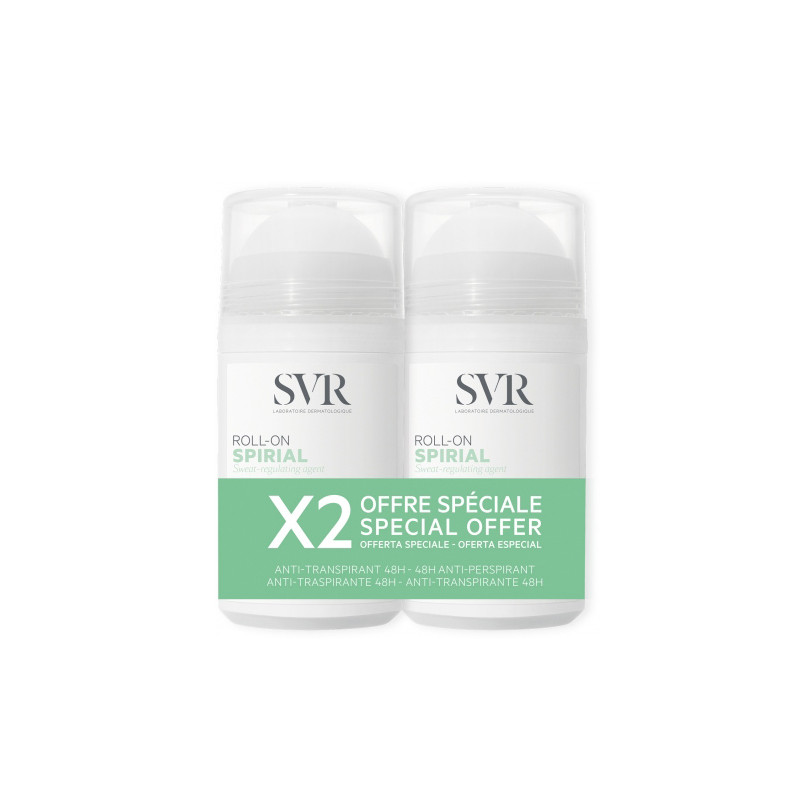 SVR Spirial Desodorante Anti-Transpirante Roll-On Duplo 2x50ml