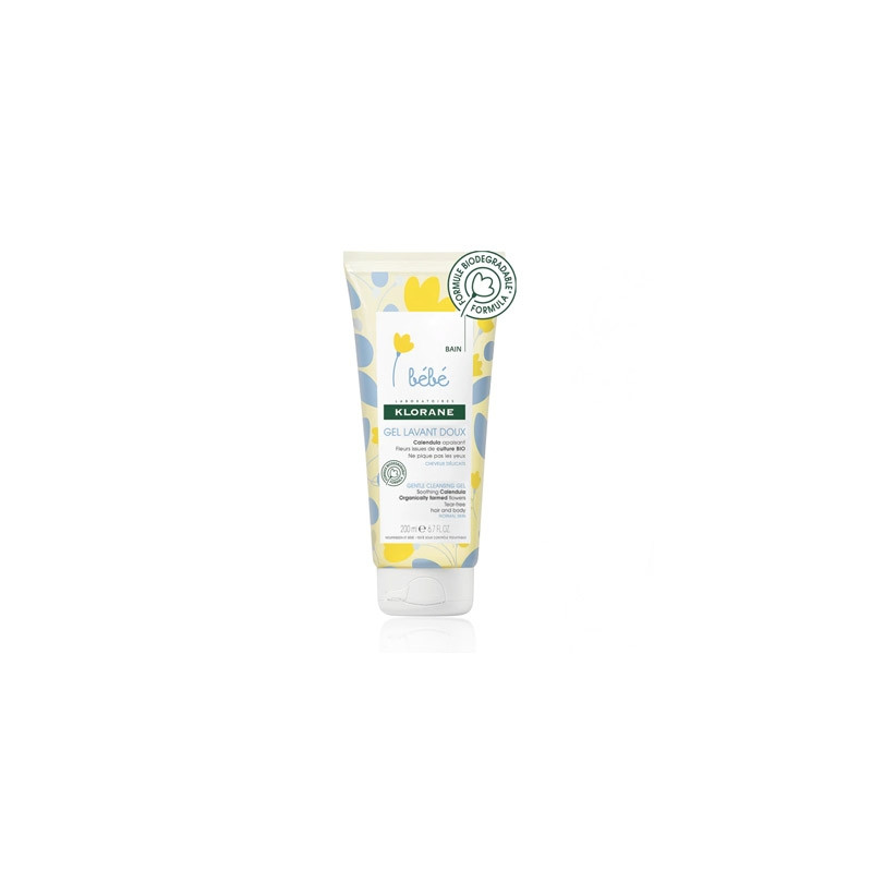 Klorane Bebe Gel Suave para Cuerpo y Cabello 200ml