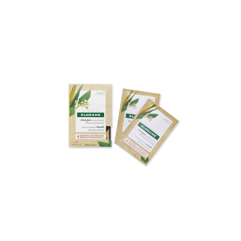 Klorane Mascarilla Caspa Persistente Galanga Polvo Sobres 8x3g
