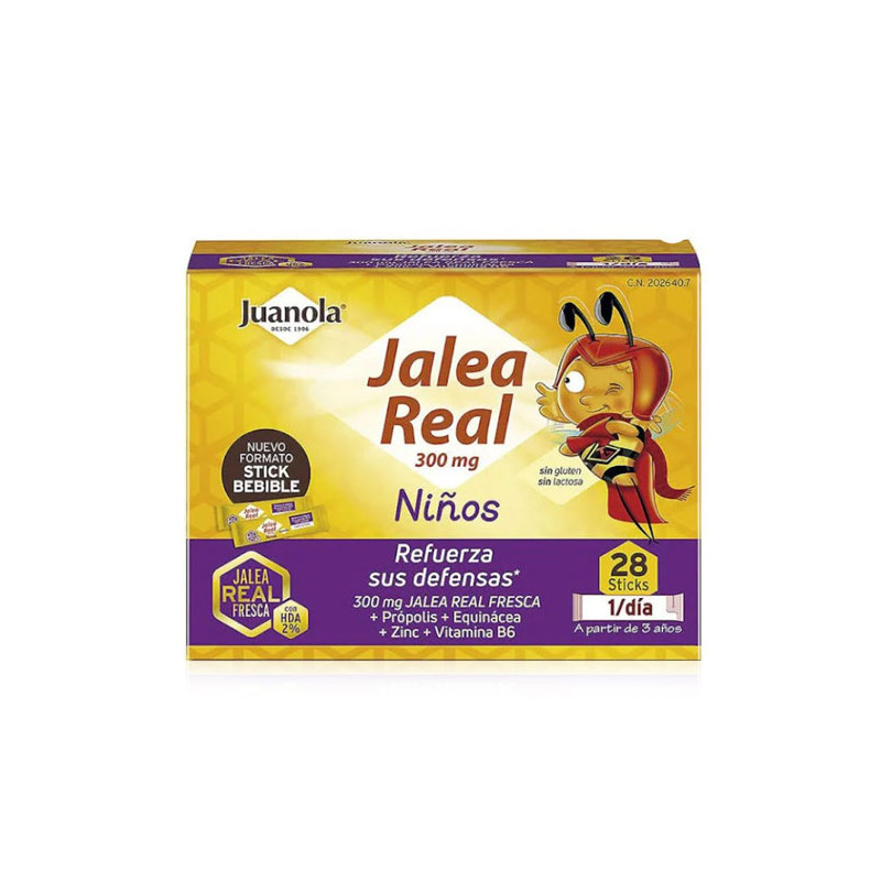 Juanola Jalea Real Niños Vitalidad y Defensas 28 Sticks