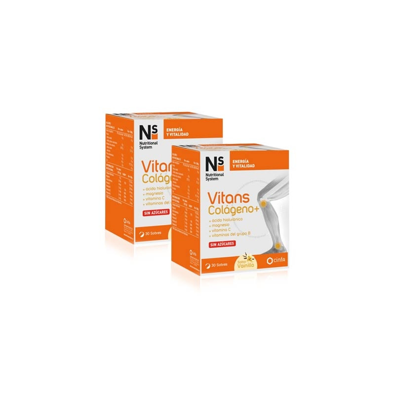 Nutritional System Vitans Colageno+ Vainilla Duplo 2x30 Sobres