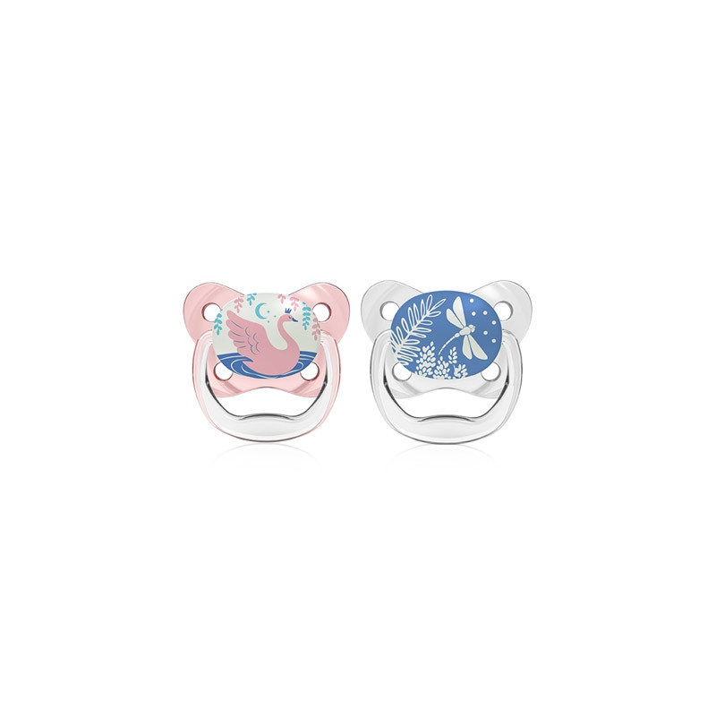 Dr Browns Prevent Chupete Silicona Nocturno Rosa 0-6m 2 Uds