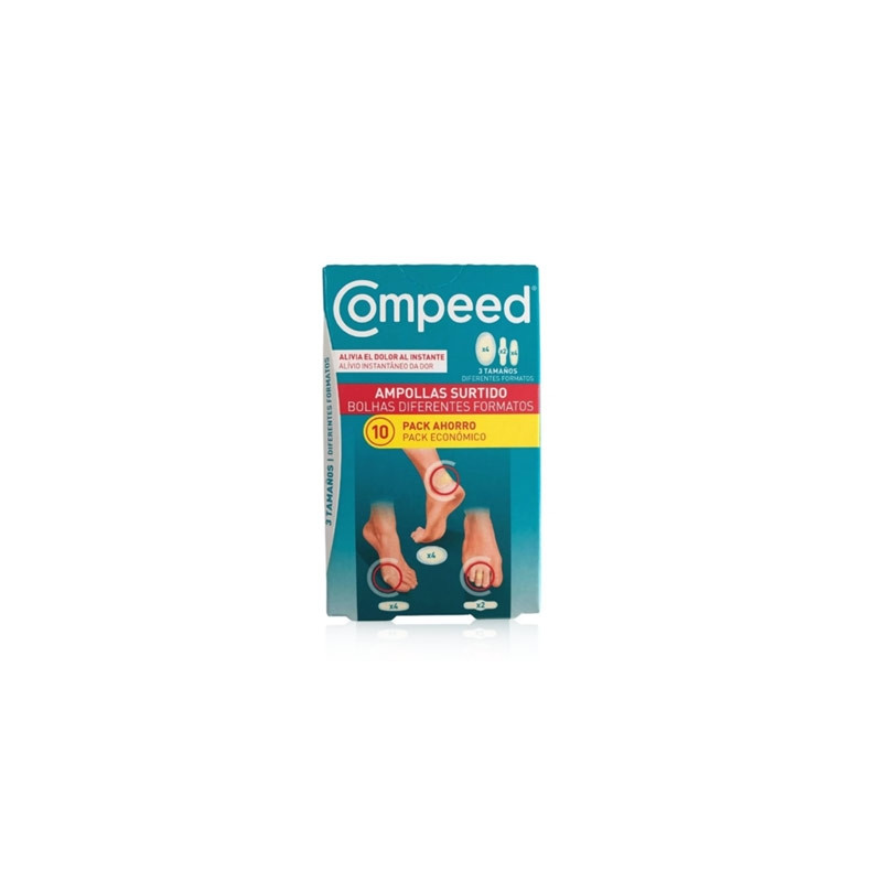 Compeed Hidrocoloide Ampollas Surtido 3 Tamaños 10 Uds