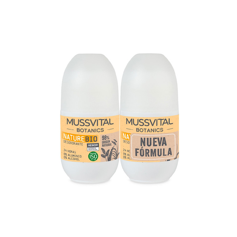 Mussvital Botanics Desodorante Nature Bio Sin Aluminio 2x75ml