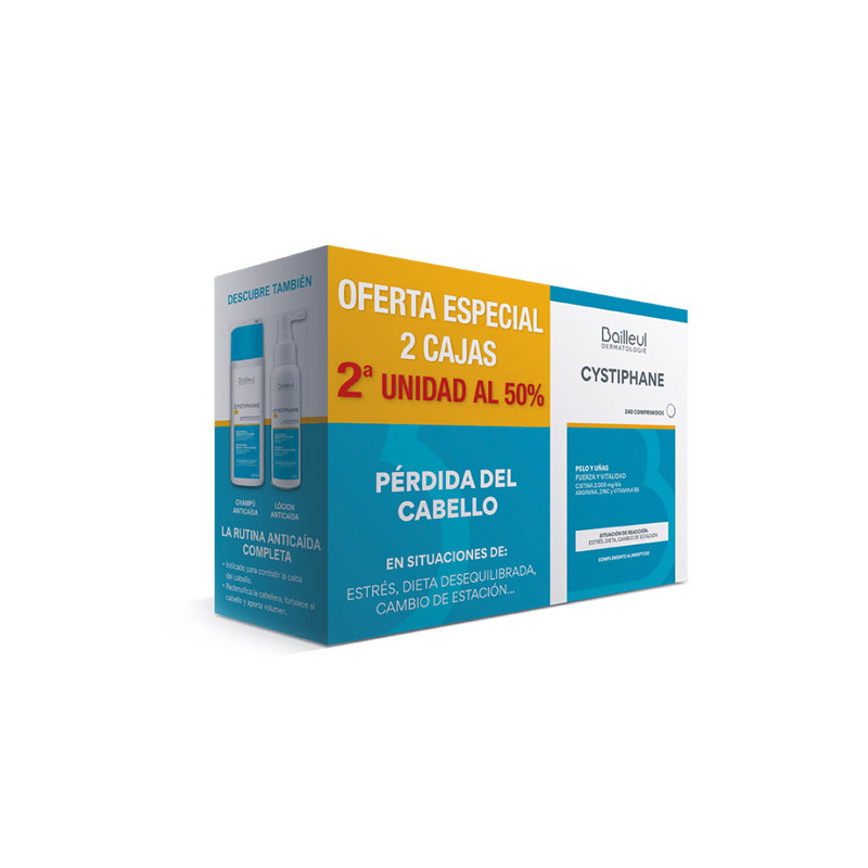 Bailleul Cystiphane Anticaida Cabello y Uñas Duplo 2x120 Comp