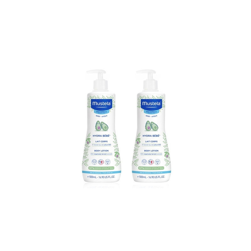 Mustela Hydra Bebe Leche Corporal Hidratante Duplo 2x500ml