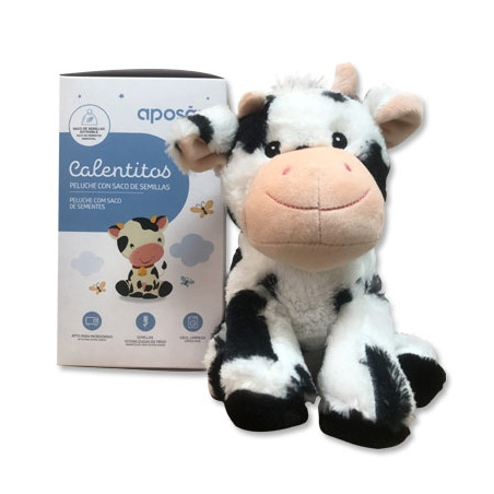 Aposan Calentitos Peluche Vaca con Saco de Semillas
